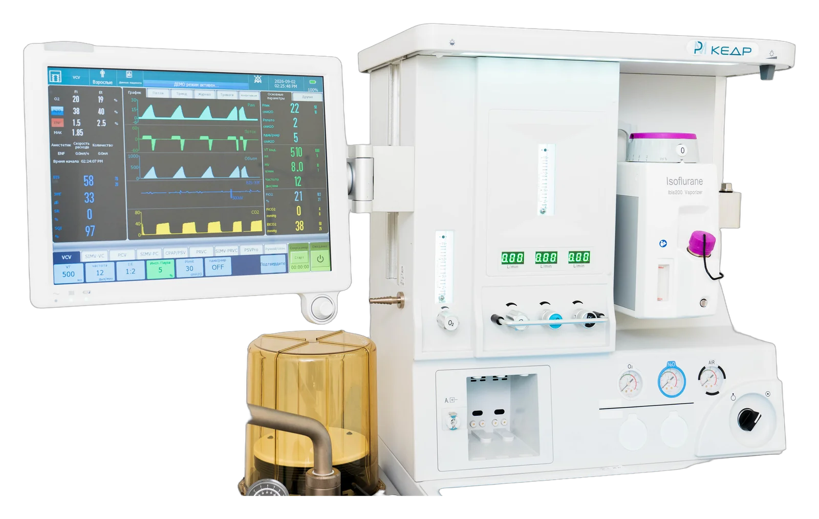 Kedr K30 — monitor and electronic gas mixer